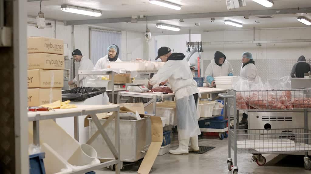 Fresho Customer Case Study - MyButcher - Camden Park - AU - Butchers at work